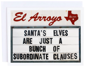 El Arroyo Subordinate Clauses Card - Eden Lifestyle