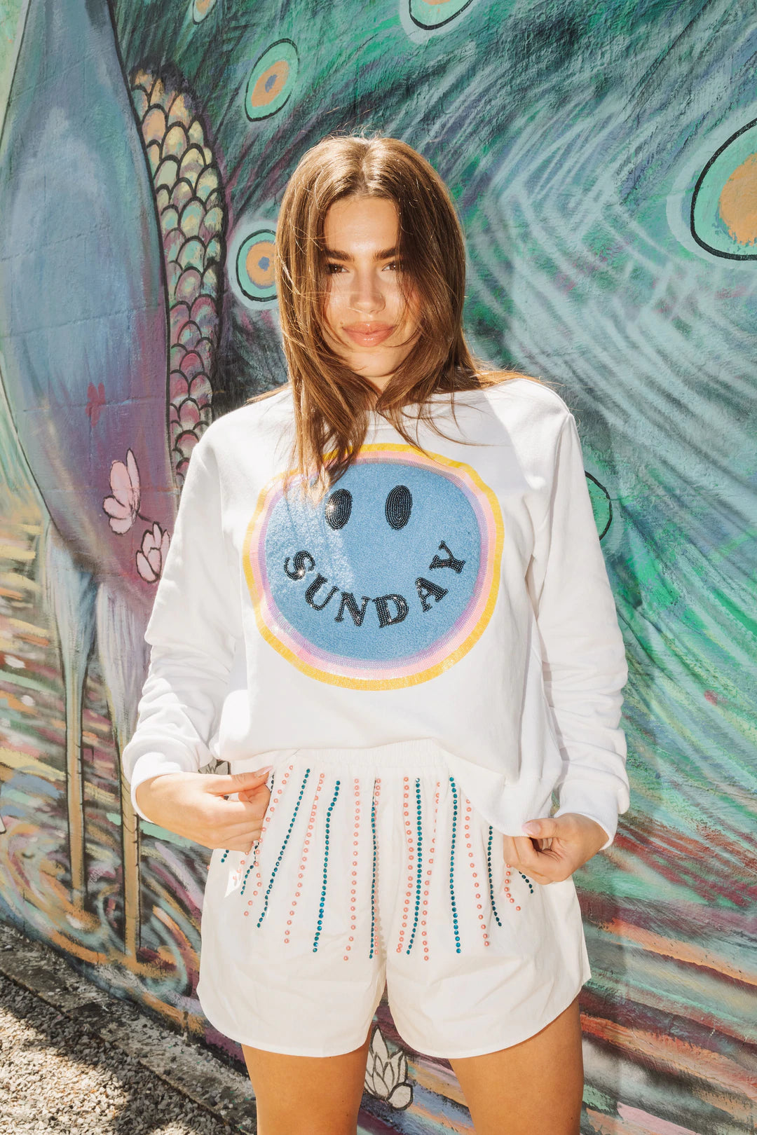 Sunday Smiley Sweatshirt - Eden Lifestyle