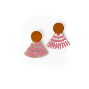 Sunset Blush Tile Earrings - Eden Lifestyle