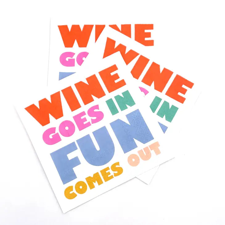 Sunshine and Wine Funny Cocktail Napkins- 20ct - Eden Lifestyle