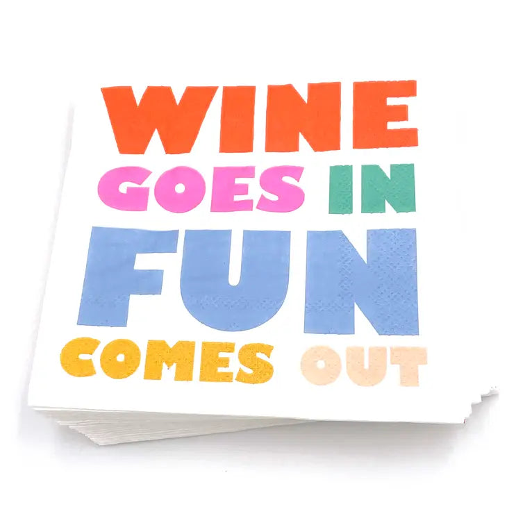 Sunshine and Wine Funny Cocktail Napkins- 20ct - Eden Lifestyle
