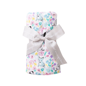 Dog and Floral Swaddle Blanket - Eden Lifestyle