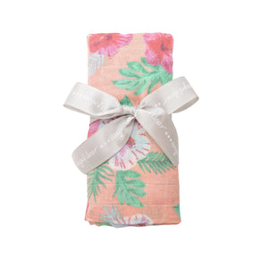Hibiscus Swaddle Blanket - Eden Lifestyle