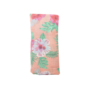 Hibiscus Swaddle Blanket - Eden Lifestyle