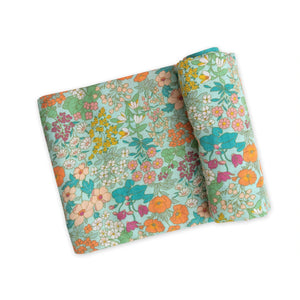 Meadowlands Floral Swaddle Blanket - Eden Lifestyle