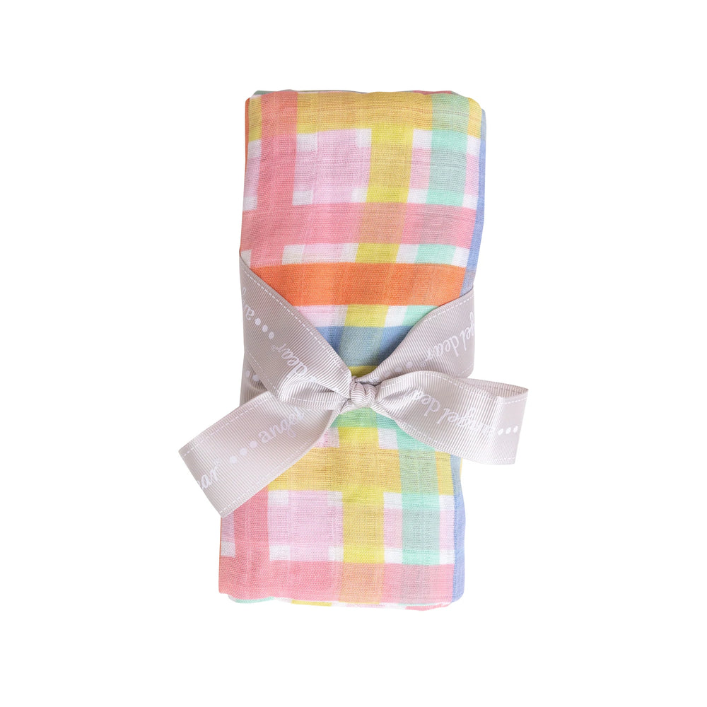 Multicolor Plaid Swaddle Blanket - Eden Lifestyle