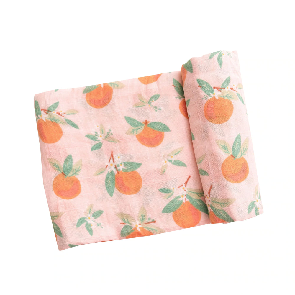 Orange Blossom Swaddle Blanket - Eden Lifestyle