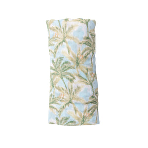 Palm Trees Swaddle Blanket - Eden Lifestyle