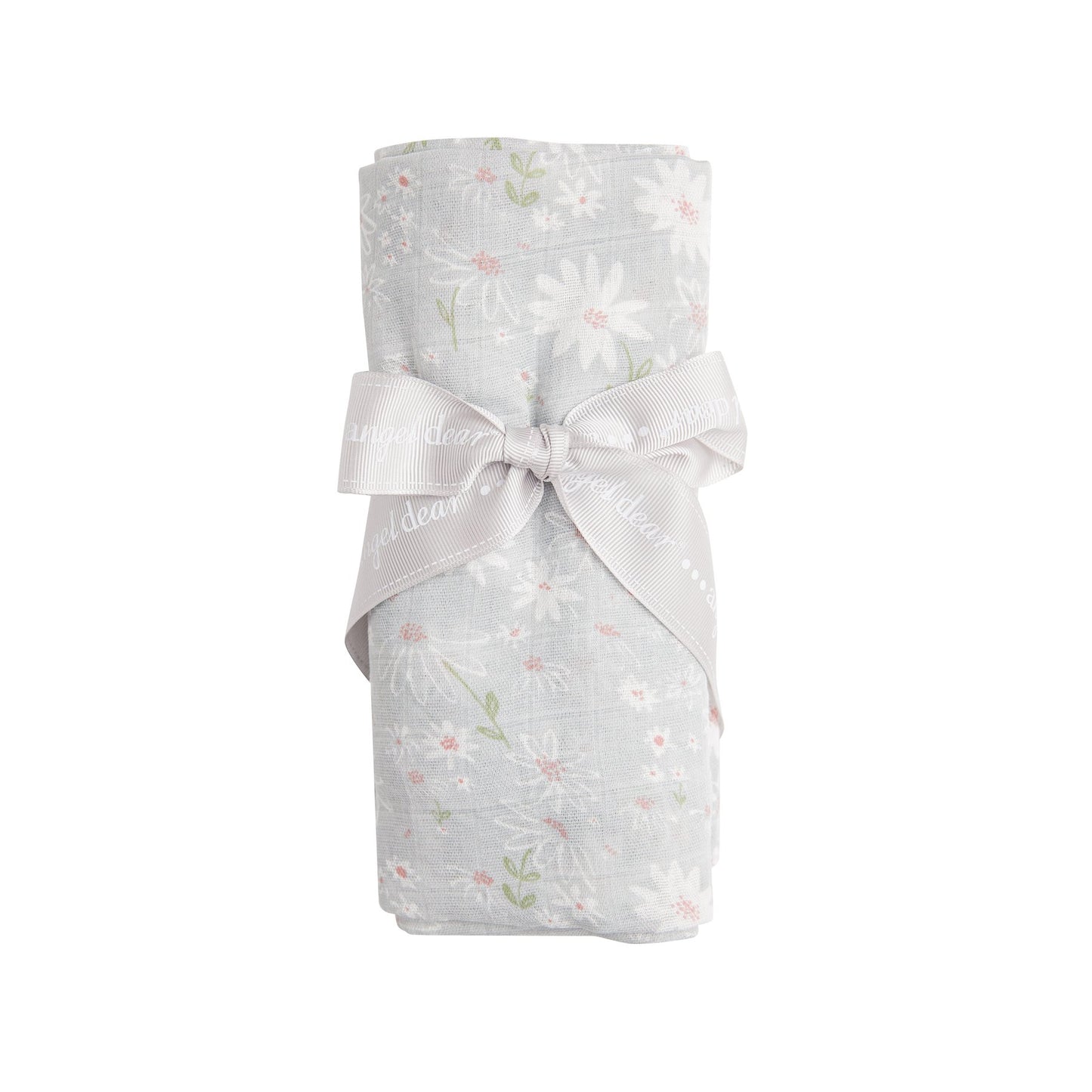 Sweet Daisies Swaddle Blanket Grey - Eden Lifestyle