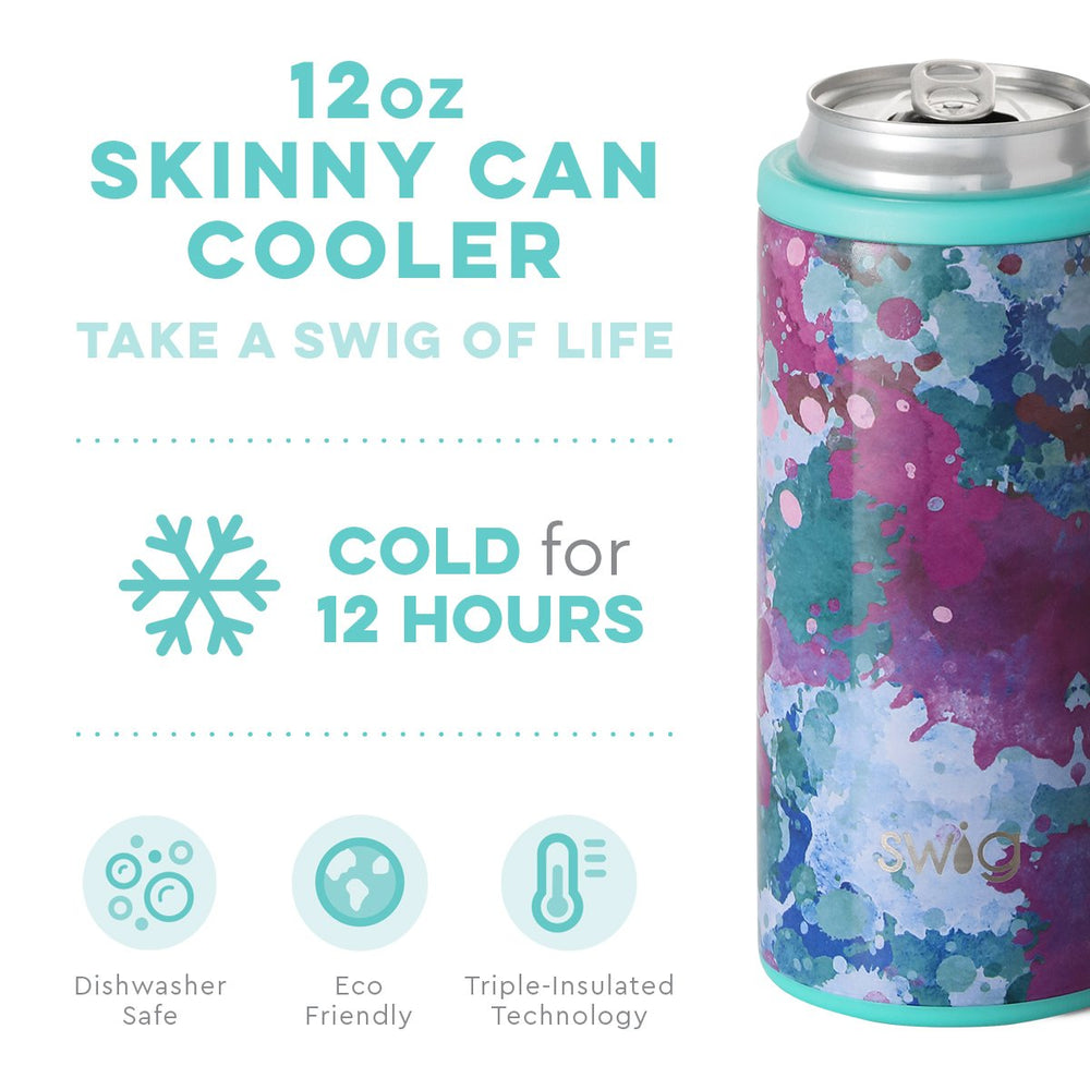 Swig, Home - Drinkware,  Swig - Artist Speckle Skinny Can Cooler (12oz)
