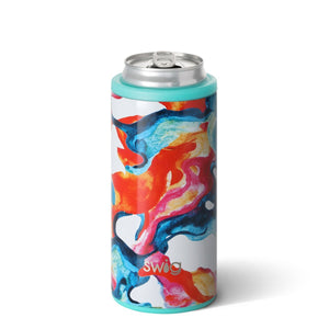 Swig, Home - Drinkware,  Swig - Color Swirl Skinny Can Cooler (12oz)