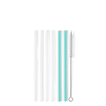 Swig Clear + Aqua Reusable Straw Set (Short) - Eden Lifestyle