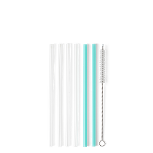 Swig Clear + Aqua Reusable Straw Set (Short) - Eden Lifestyle