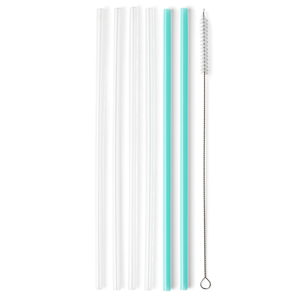 Swig Clear + Aqua Reusable Straw Set (Tall) - Eden Lifestyle