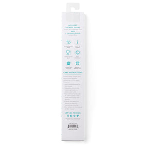 Swig Clear + Aqua Reusable Straw Set (Tall) - Eden Lifestyle