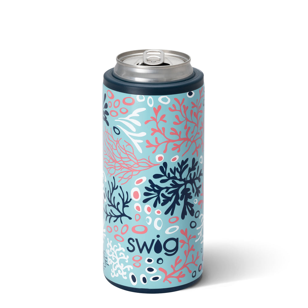 Swig Coral Me Crazy Skinny Can Cooler (12oz)