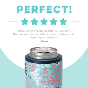 Swig Coral Me Crazy Skinny Can Cooler (12oz) - Eden Lifestyle