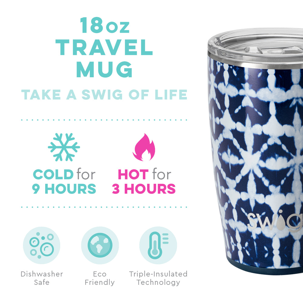 Swig Indigo Isles Travel Mug (18oz) - Eden Lifestyle