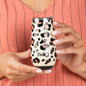 Swig Luxy Leopard Stemless Flute (6oz) - Eden Lifestyle