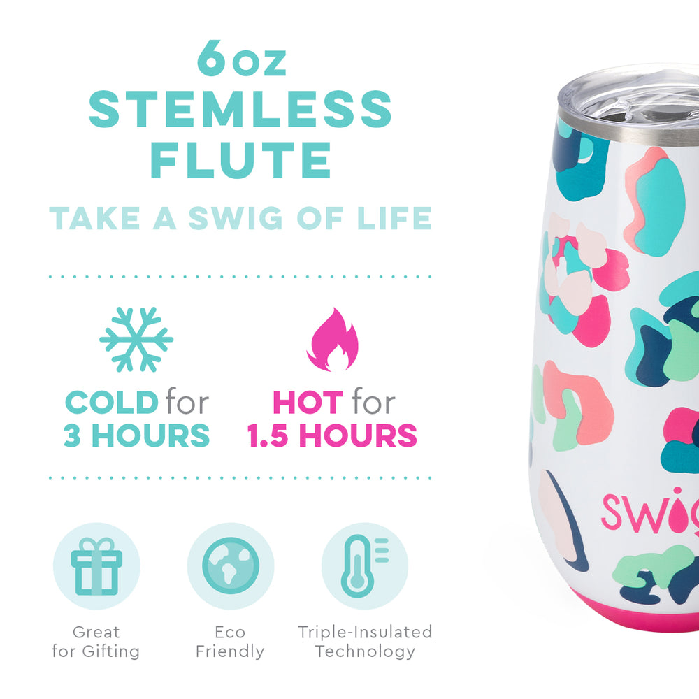 Swig Party Animal Stemless Flute (6oz) - Eden Lifestyle