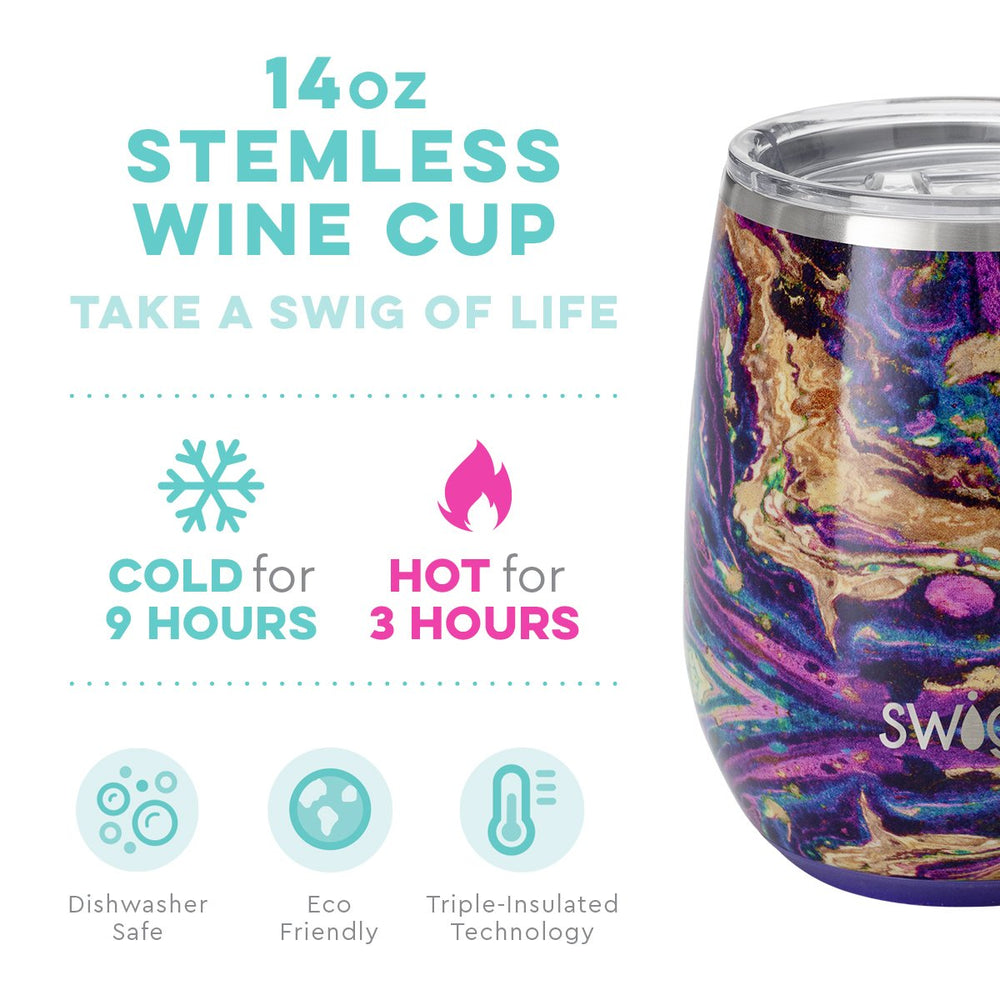 Swig, Home - Drinkware,  Swig Purple Reign Stemless Wine Cup (14oz)