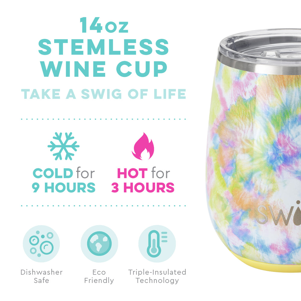 Swig You Glow Girl Stemless Cup (14oz) - Eden Lifestyle