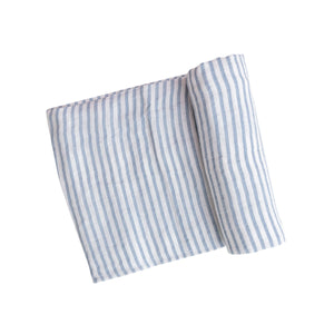 Ticking Stripe Swaddle Blanket - Eden Lifestyle