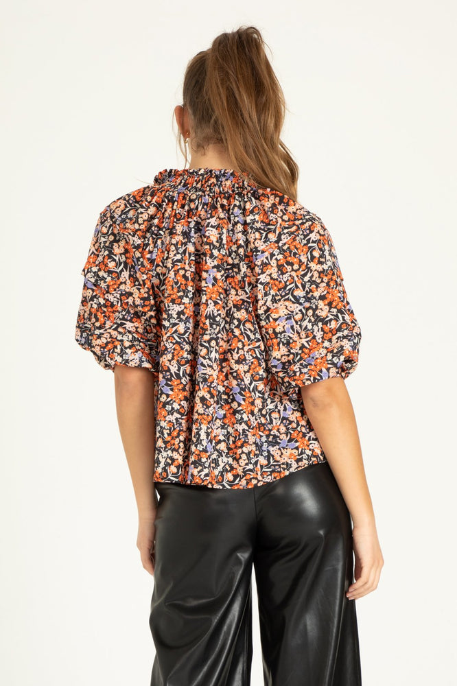 TIKA blouse in Autumn Leaves - Eden Lifestyle