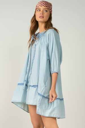 Boho Blue Dress - Eden Lifestyle