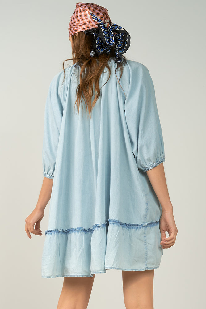 Boho Blue Dress - Eden Lifestyle