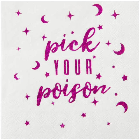 Pick Your Poison Beverage Napkin - Eden Lifestyle