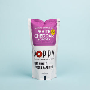 Poppy Handcrafted Popcorn Mustard & Tarragon White Cheddar Market Bag - Eden Lifestyle