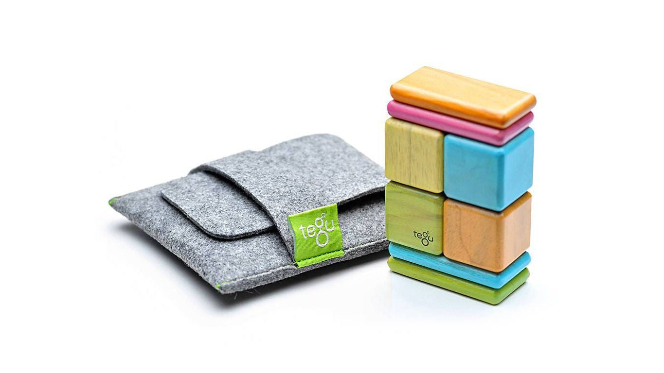 Tegu, Gifts - Toys,  Tegu Magnetic Blocks Original Pocket Pouch - Tint