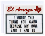 El Arroyo Thank You Card - Eden Lifestyle