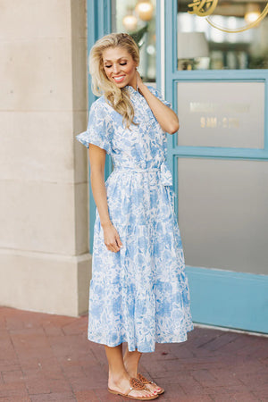 The Chloe Louise Button Up Midi Dress - Eden Lifestyle
