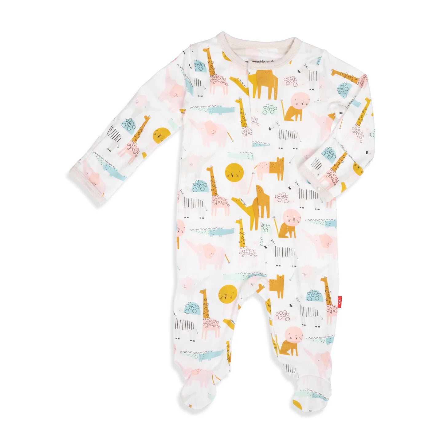 Magnetic Me by Magnificent Baby The Fast And The Furriest Modal Magnetic Footie Pink - Eden Lifestyle