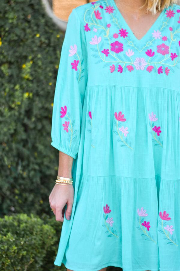 J. Marie - The Madeline Dress - Teal - Eden Lifestyle