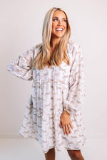 J. Marie The Maxine Long Sleeve Dress - Off White - Eden Lifestyle