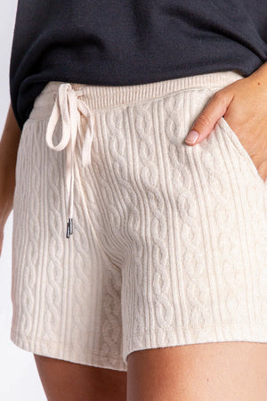 The Tramway Cable Knit Long Sleeve and Short Set - Eden Lifestyle