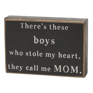 There's These Boys Box Sign - Eden Lifestyle