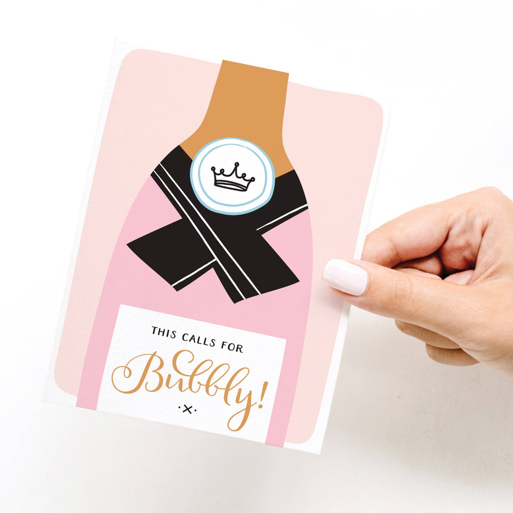 This Calls For Bubbly! Greeting Card - Eden Lifestyle