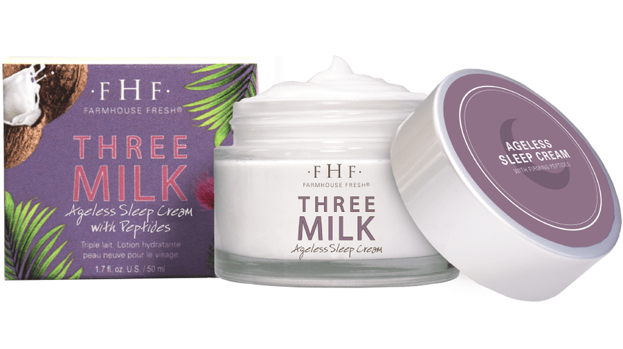 Three Milk Ageless Sleep Cream with Peptides - Eden Lifestyle