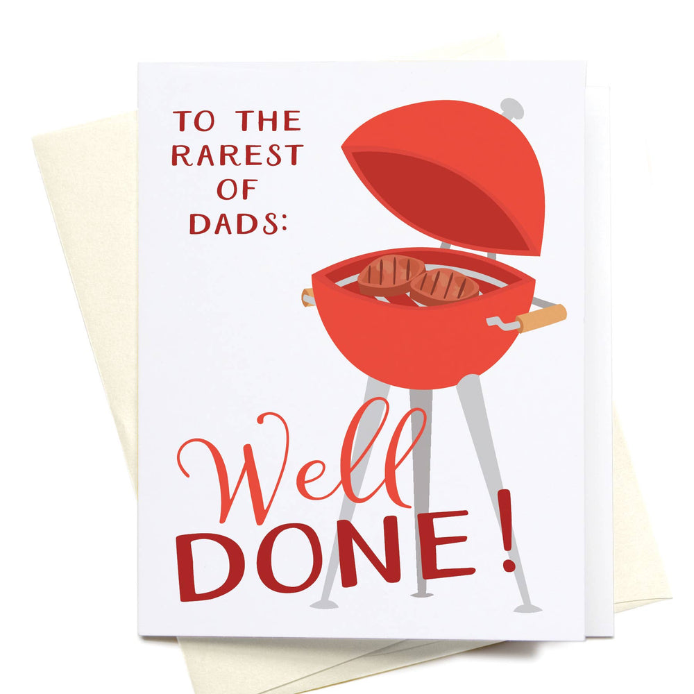 To the Rarest of Dads: Well Done! Greeting Card - Eden Lifestyle