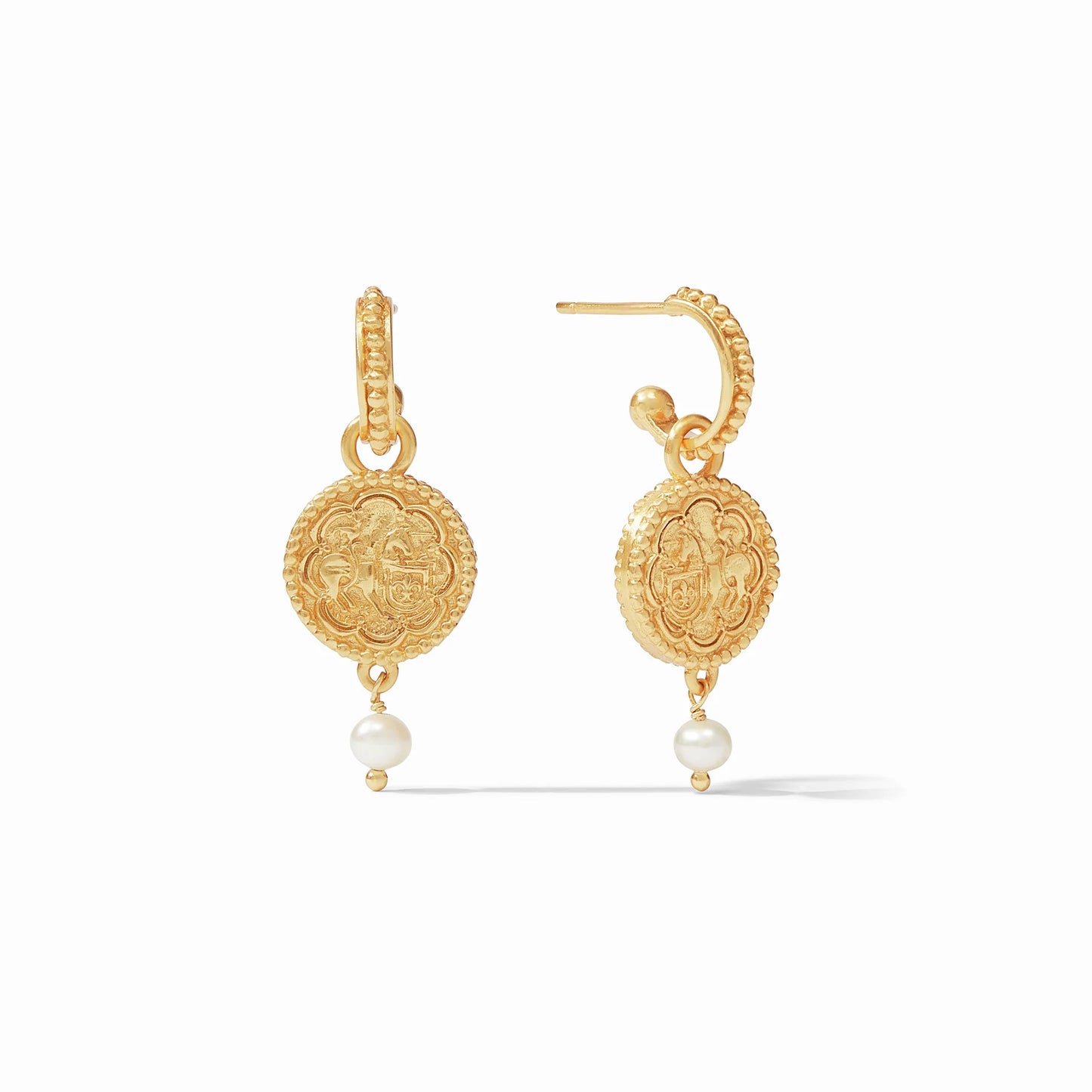 Trieste Pearl Hoop & Charm Earring - Eden Lifestyle