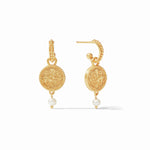 Trieste Pearl Hoop & Charm Earring - Eden Lifestyle