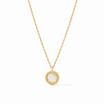 Trieste Coin Solitaire Necklace Gold Mother of Pearl - Eden Lifestyle