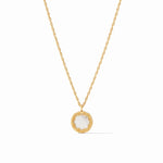 Trieste Coin Solitaire Necklace Gold Mother of Pearl - Eden Lifestyle