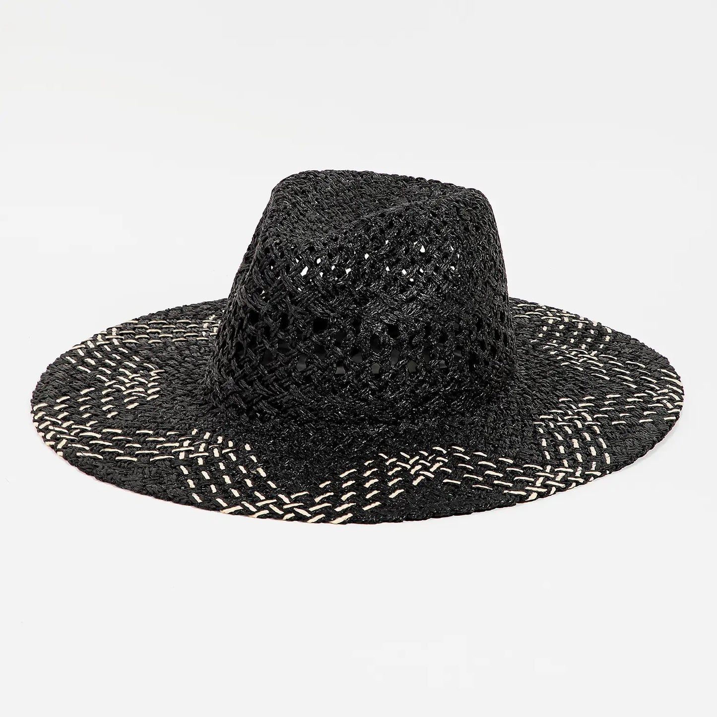 Two Tone Brim Woven Sunhat - Eden Lifestyle