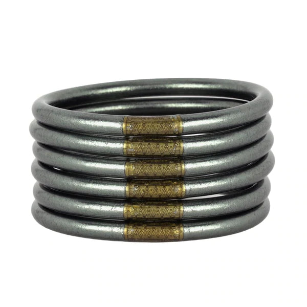 Budha Girl GRAPHITE ALL WEATHER BANGLES® (AWB®) - SERENITY PRAYER - Eden Lifestyle
