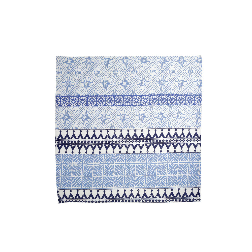 BOHEMIAN LINENS BLUE NAPKINS - SET OF 4 - Eden Lifestyle